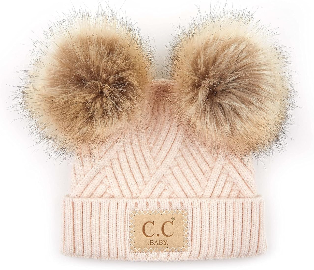 Exclusives Baby Infant Beanie Knit Warm Winter Pom Pom Skull Cap Hat | Amazon (US)