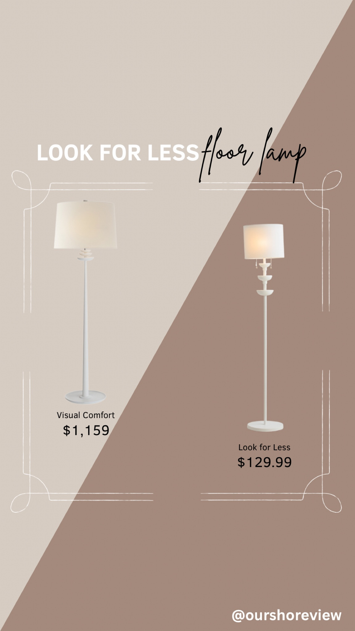 White floor lamp, nursery floor lamp, visual comfort look alike, visual comfort look for less, designer inspired lighting, high low, save verses splurge 

#LTKsalealert #LTKhome #LTKstyletip