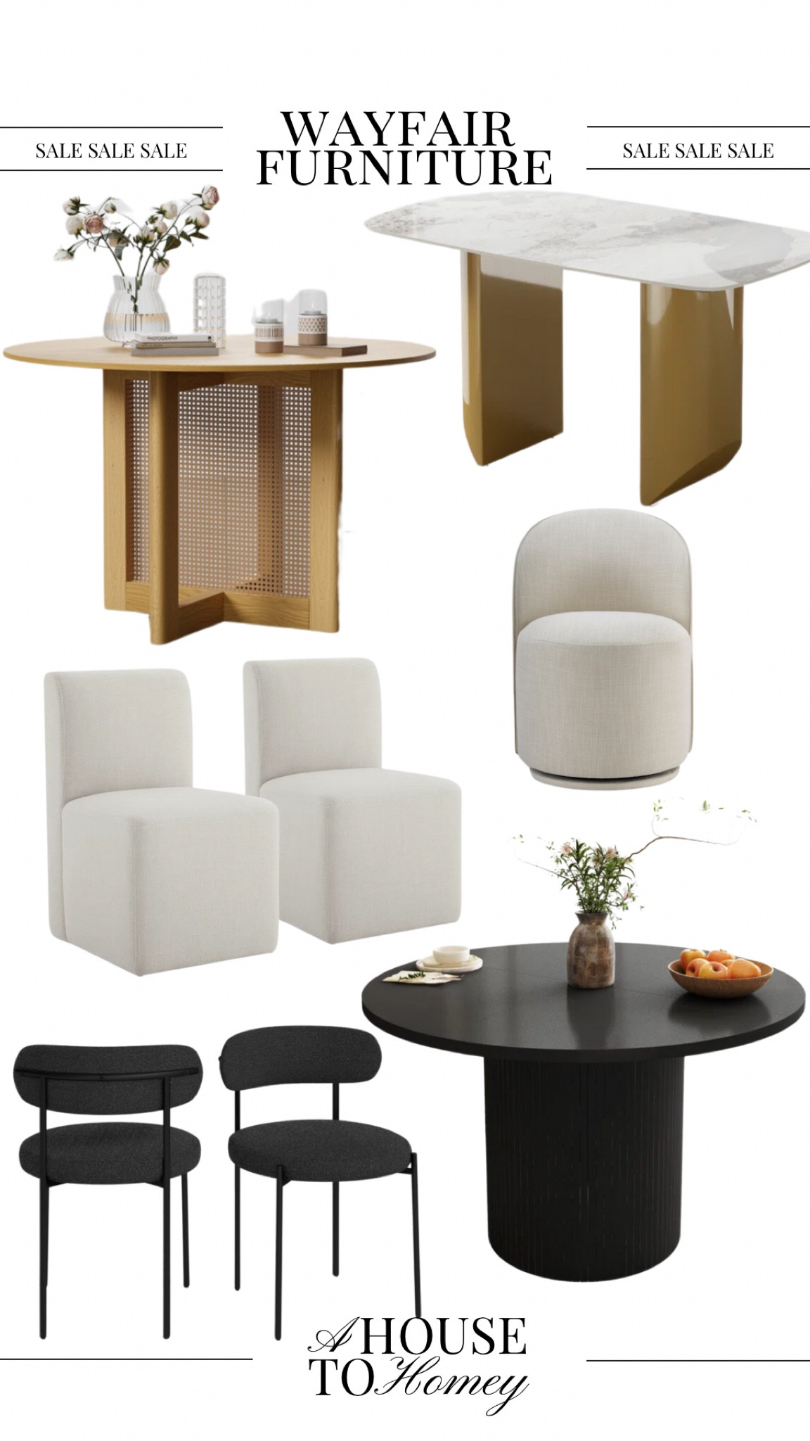 Wayfair has a spring sale going on right now with everything up to 70% off!! 

Wayfair sale
Spring sale
Spring furniture sale
Furniture sale
Dining room 
Dining room furniture
Dining room furniture sale
Dining table
Round dining table
Rectangular dining table
Wood dining table
Boucle chair
Boucle chair set
Dining chair set 

#LTKHome #LTKSaleAlert