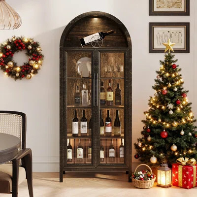 68" Tall Arched Storage Display Cabinet | Wayfair North America
