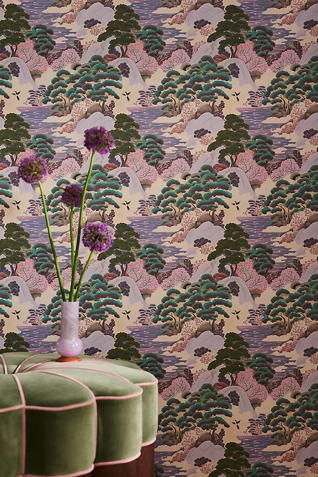 Merve Kahraman Purple Nature Scene Wallpaper | Anthropologie (US)