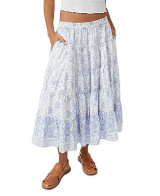 Women's Full Swing Printed Tiered Midi Skirt | Macy's