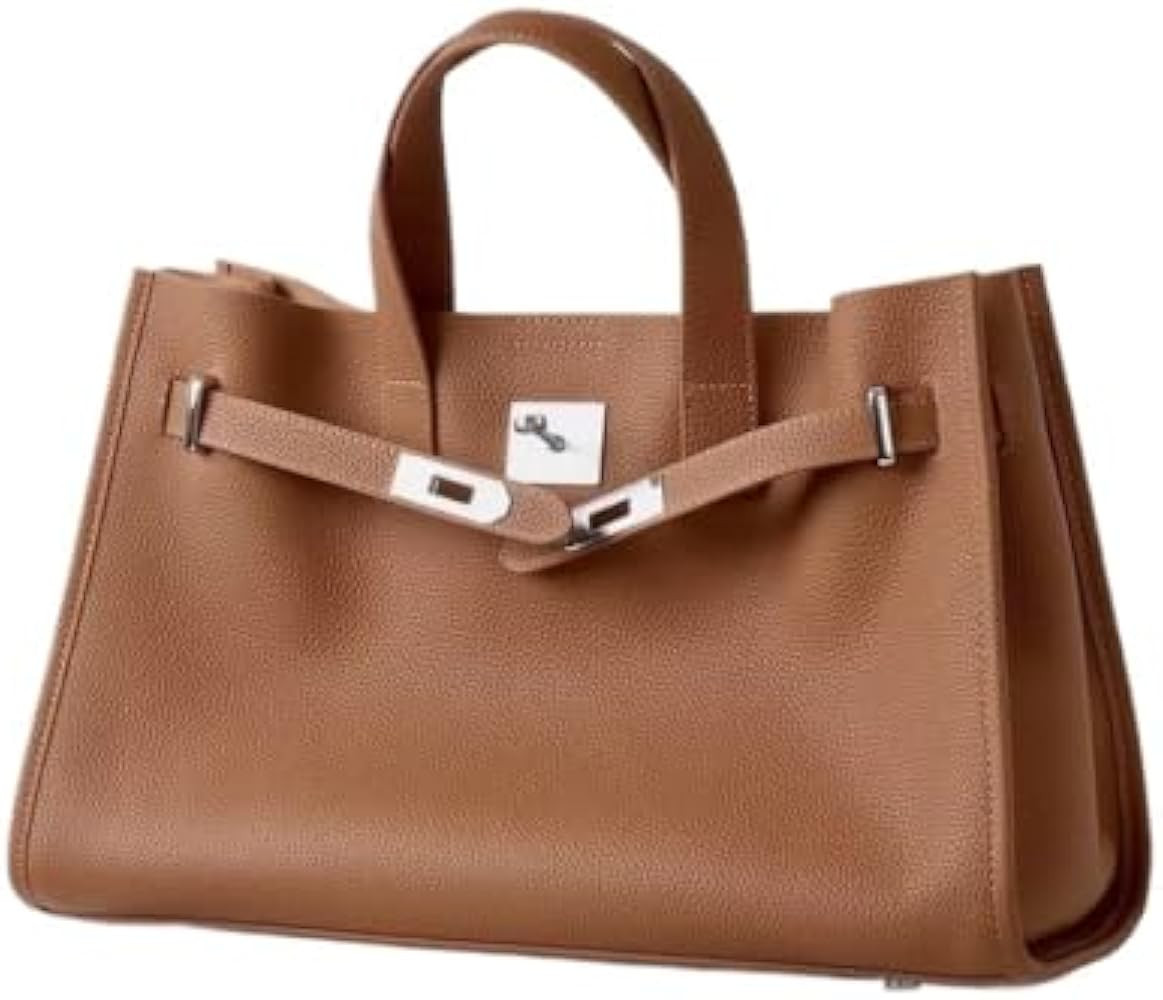 Leather Totes Handbag Shoulder Bag Sling Hobo Commuter Crossbody Bag Large Capacity Locker Versat... | Amazon (US)