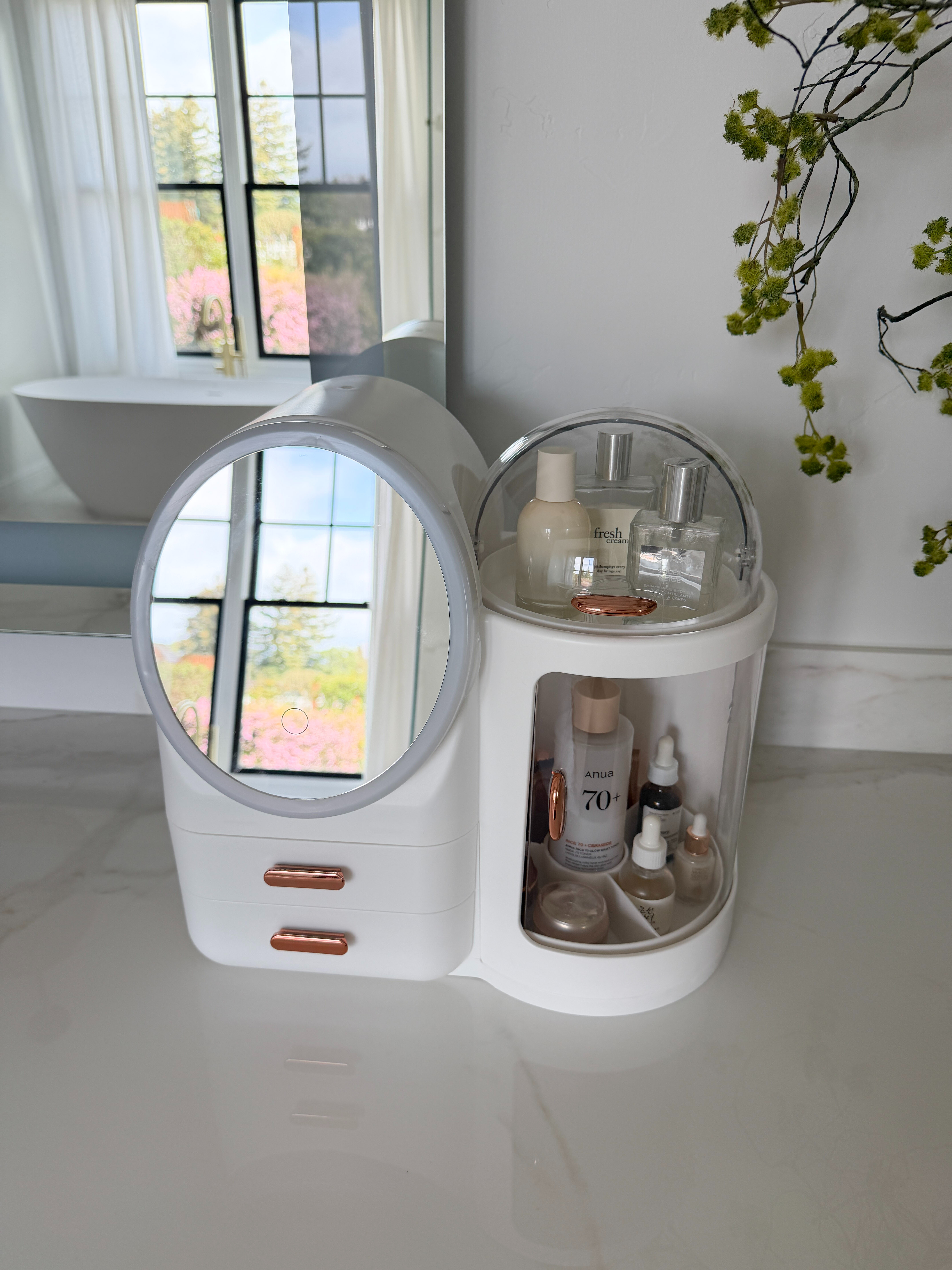 A skincare and makeup vanity is a calm, curated ritual space where beauty meets organization!  This is the perfect one! 

 #LTKselfcare