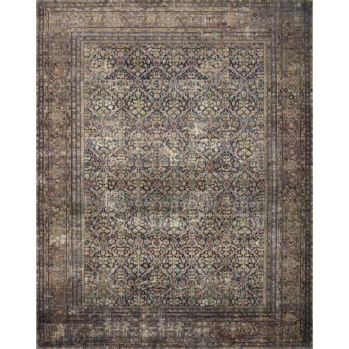 Billie Oriental Ink / Salmon Area Rug | Wayfair North America