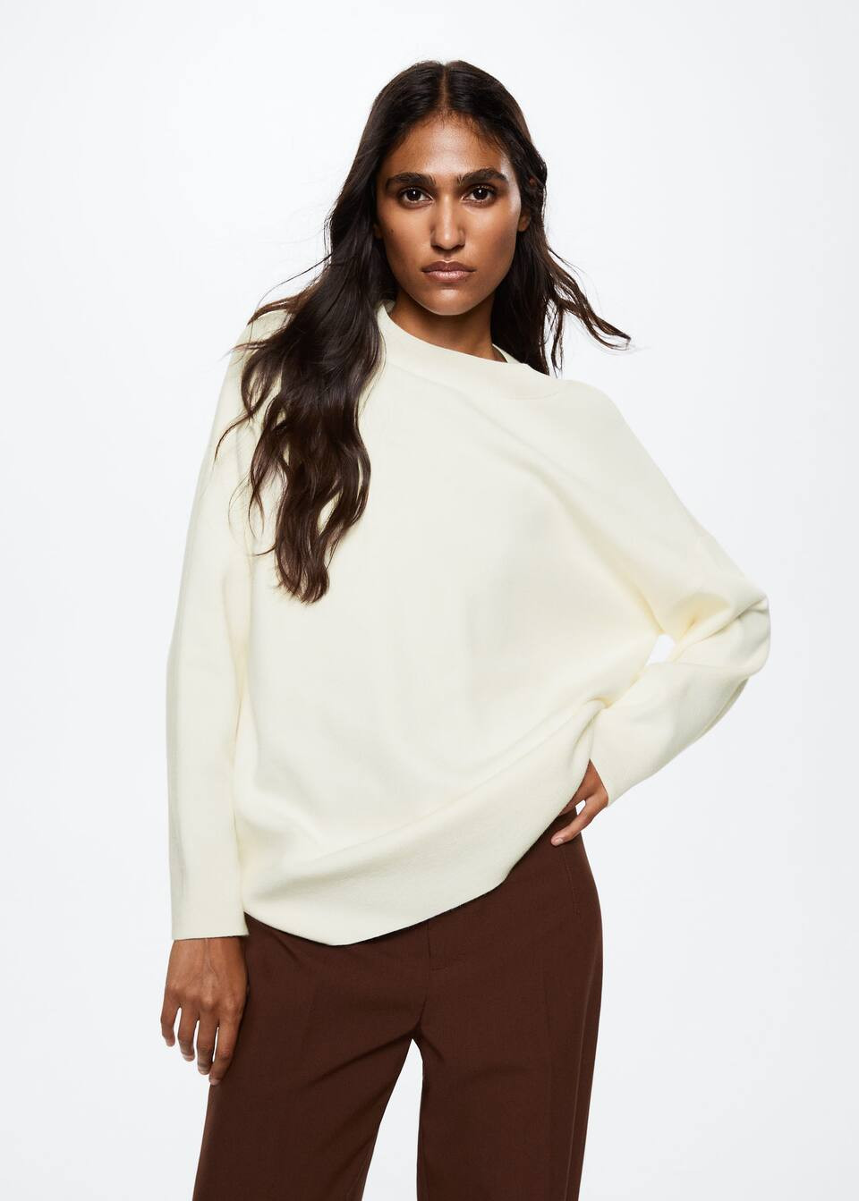 Oversize knit sweater | MANGO (US)