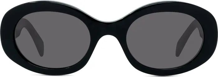 CELINE Triomphe 52mm Oval Sunglasses | Nordstrom | Nordstrom