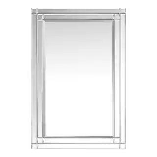 Medium Rectangle Beveled Glass Classic Mirror (36 in. H x 24 in. W) | The Home Depot