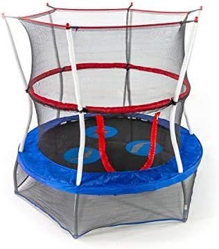 Skywalker Trampolines Mini Trampoline with Enclosure Net, 60 - Inch, Blue | Amazon (US)