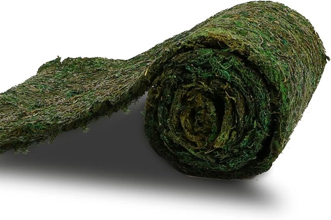 Sheet Moss, Preserved Moss Mat Roll, Green Moss Table Runner Roll for Crafts & Garden Fairy & Wed... | Amazon (US)