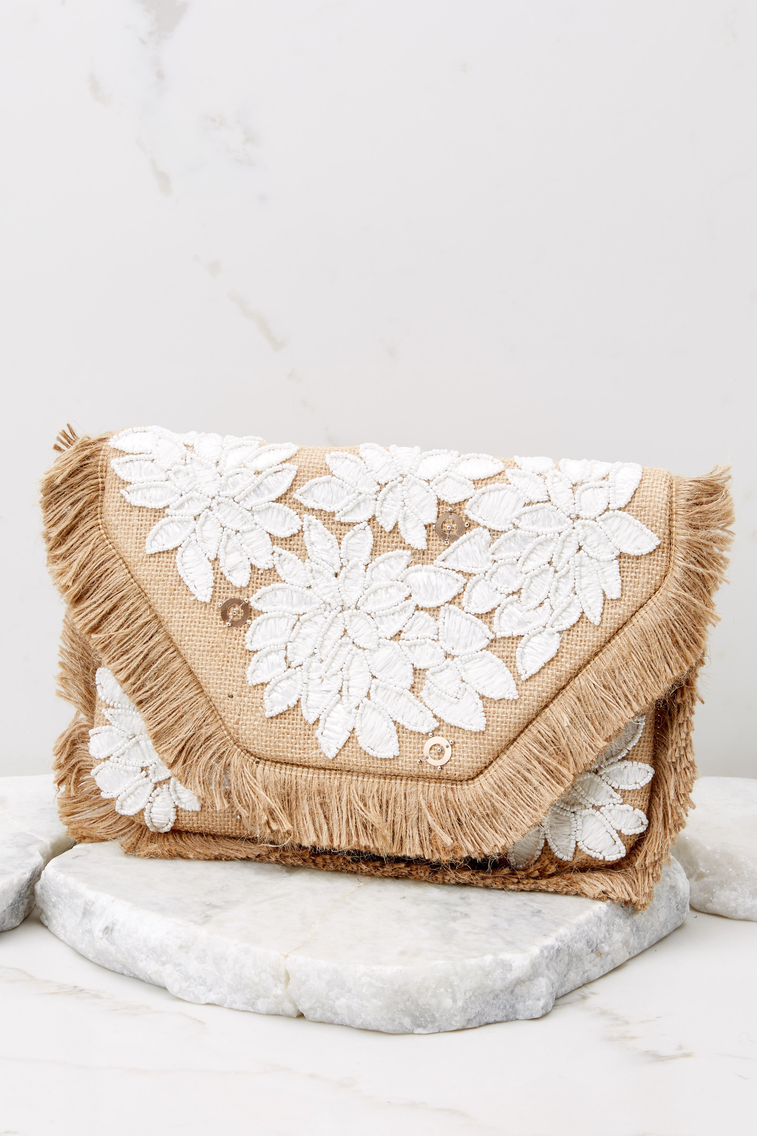 Bringing It All Beige Clutch | Red Dress 