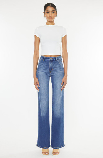 Celia Ultra High Rise Wide Flare Jeans | Nordstrom