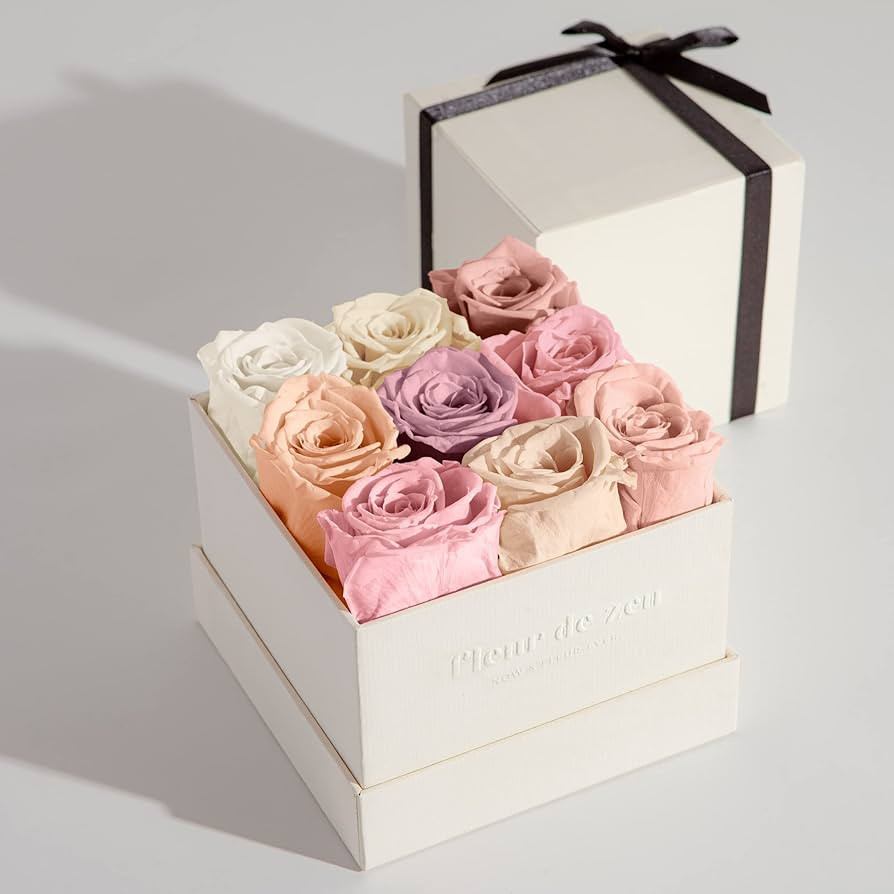 Fleur de Zen Forever Roses in a Box | Premium Roses Real Roses That Last a Year | Fresh Roses for... | Amazon (US)