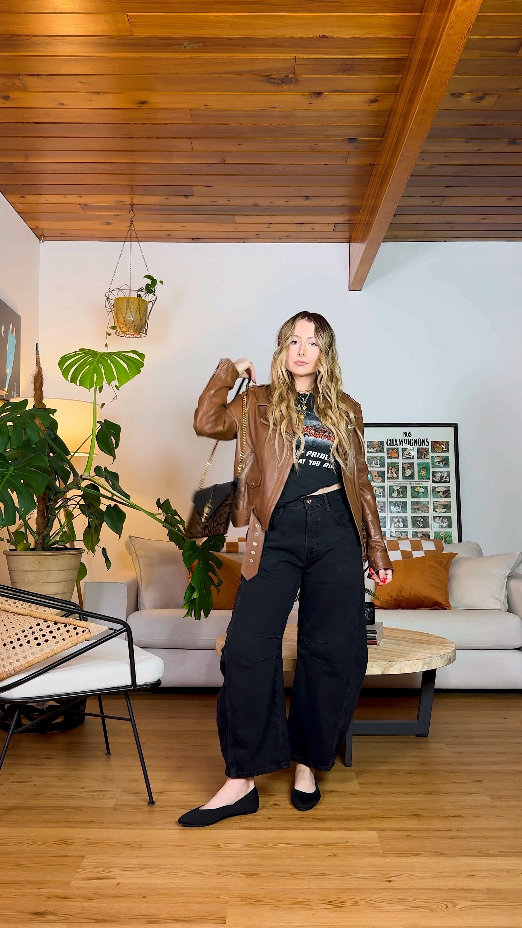 I love mixing black and brown 🖤🤎 The pants I’m wearing are a size 28! I have a 28” waist and I’m 5’5!

My tee is vintage and my jacket and accessories are from a few years ago so I found similar ones for you guys to recreate the look! Hope this helps 🥰

#LTKshoecrush #LTKVideo #LTKstyletip