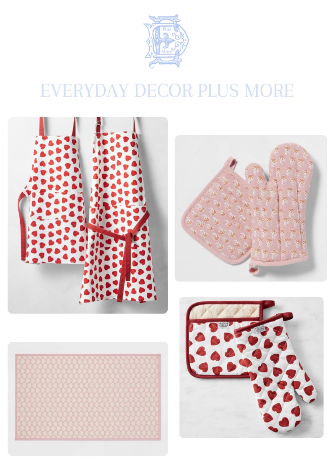 Apron with hearts
Heart apron
Pink heart oven set
Heart oven mitt and pot holder set
Le Creuset Figural Gold Heart Knob
Le creuset heart knob
Le creuset gold knob
Heart shaped Bundt mold
Heart shaped cookware
Heart cookware
Heart plates 
Heart decor
Valentine’s Day platters
Valentine’s Day decor

#LTKfamily #LTKhome #LTKSeasonal