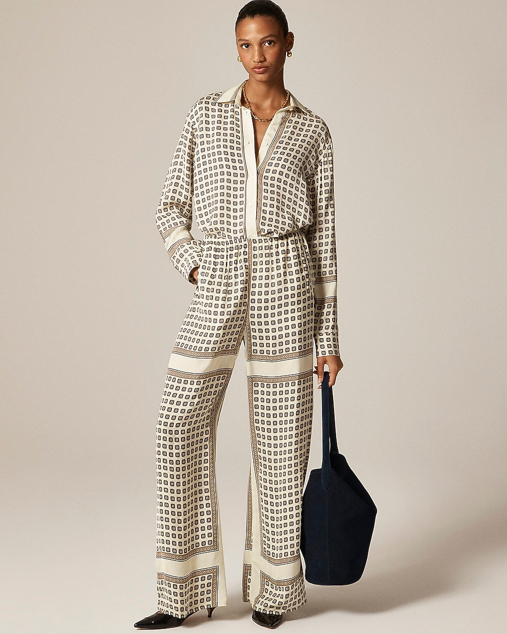 Cosmo pant in foulard print | J. Crew US