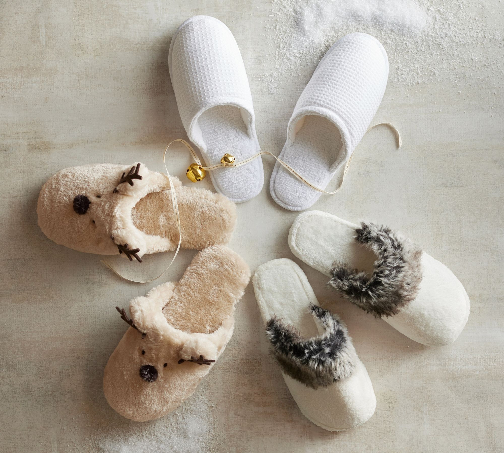 Reindeer Slippers | Pottery Barn (US)