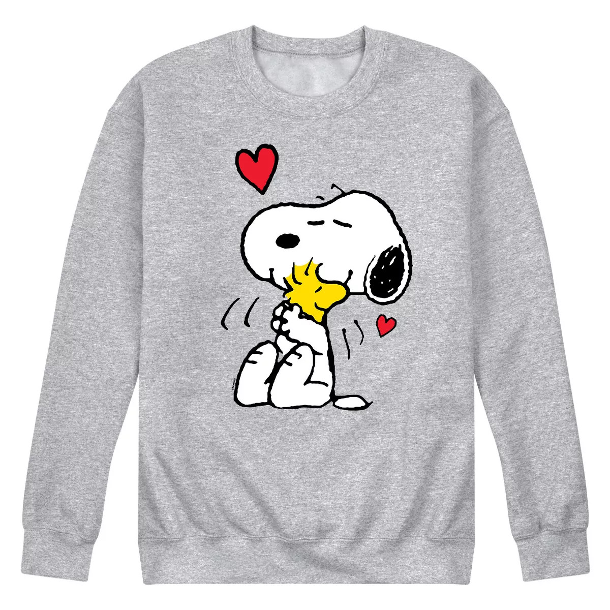 Men's - Peanuts - Snoopy and Woodstock Dance Party Graphic Fleece Sweatshirt | Target