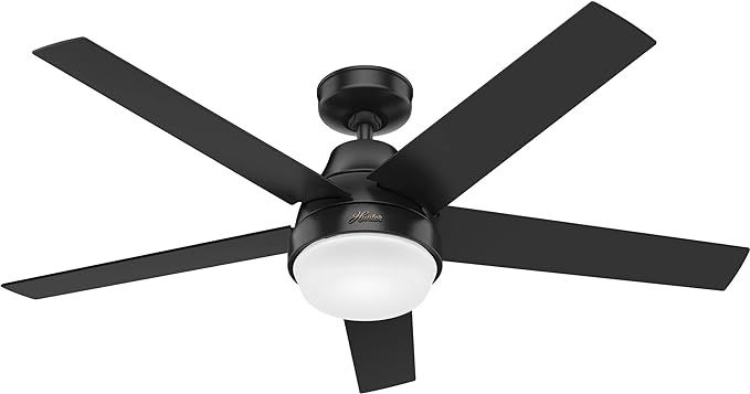 Hunter Fan Company 51314 Aerodyne Ceiling Fan, 52, Matte Black | Amazon (US)