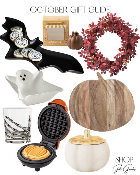 October gift guide for home 🎃💀👻

	1.	Fall Decorations
	2.	Cozy Blankets
	3.	Seasonal Candles
	4.	Halloween-themed Decor
	5.	Autumn Centerpieces
	6.	Pumpkin Spice Kitchen Accessories
	7.	Harvest-inspired Tableware
	8.	Fireplace Accessories
	9.	Outdoor Fire Pit
	10.	Warm Lighting
	11.	Fall Wreaths
	12.	Home Fragrance Diffusers
	13.	Faux Fur Throws
	14.	Rustic Furniture
	15.	Kitchen Gadgets and Cookware
	16.	Fall-inspired Wall Art
	17.	Indoor Plants
	18.	Smart Home Devices
	19.	Halloween Party Supplies
	20.	DIY Home Improvement Tools