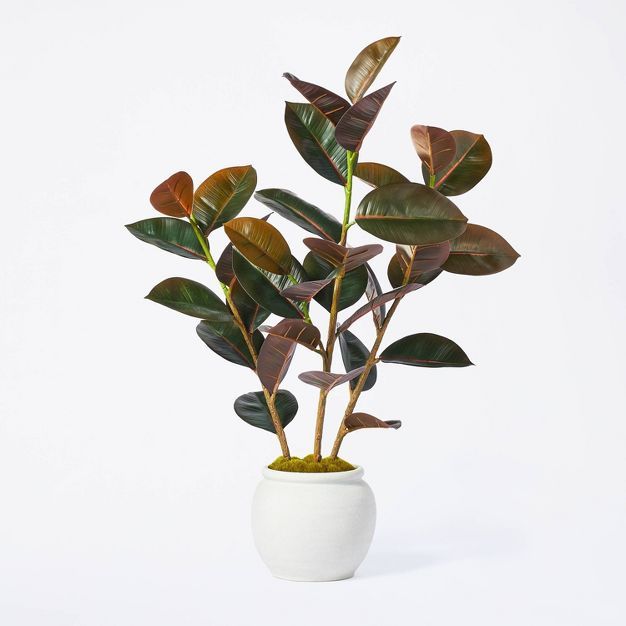 35" Artificial Rubber Tree - Threshold™ designed with Studio McGee | Target