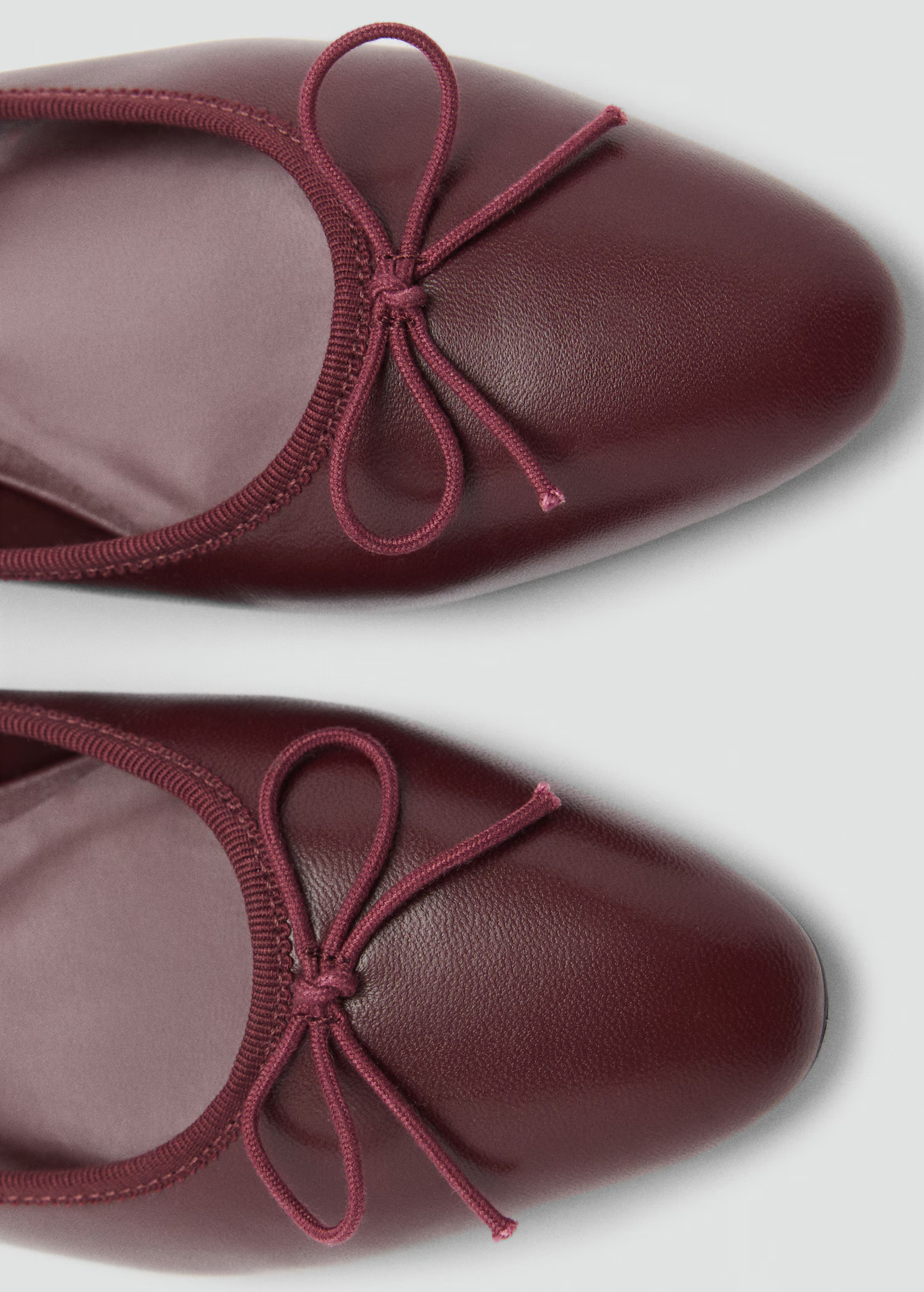 Leather ballet flats - Women | MANGO United Kingdom | MANGO (UK)