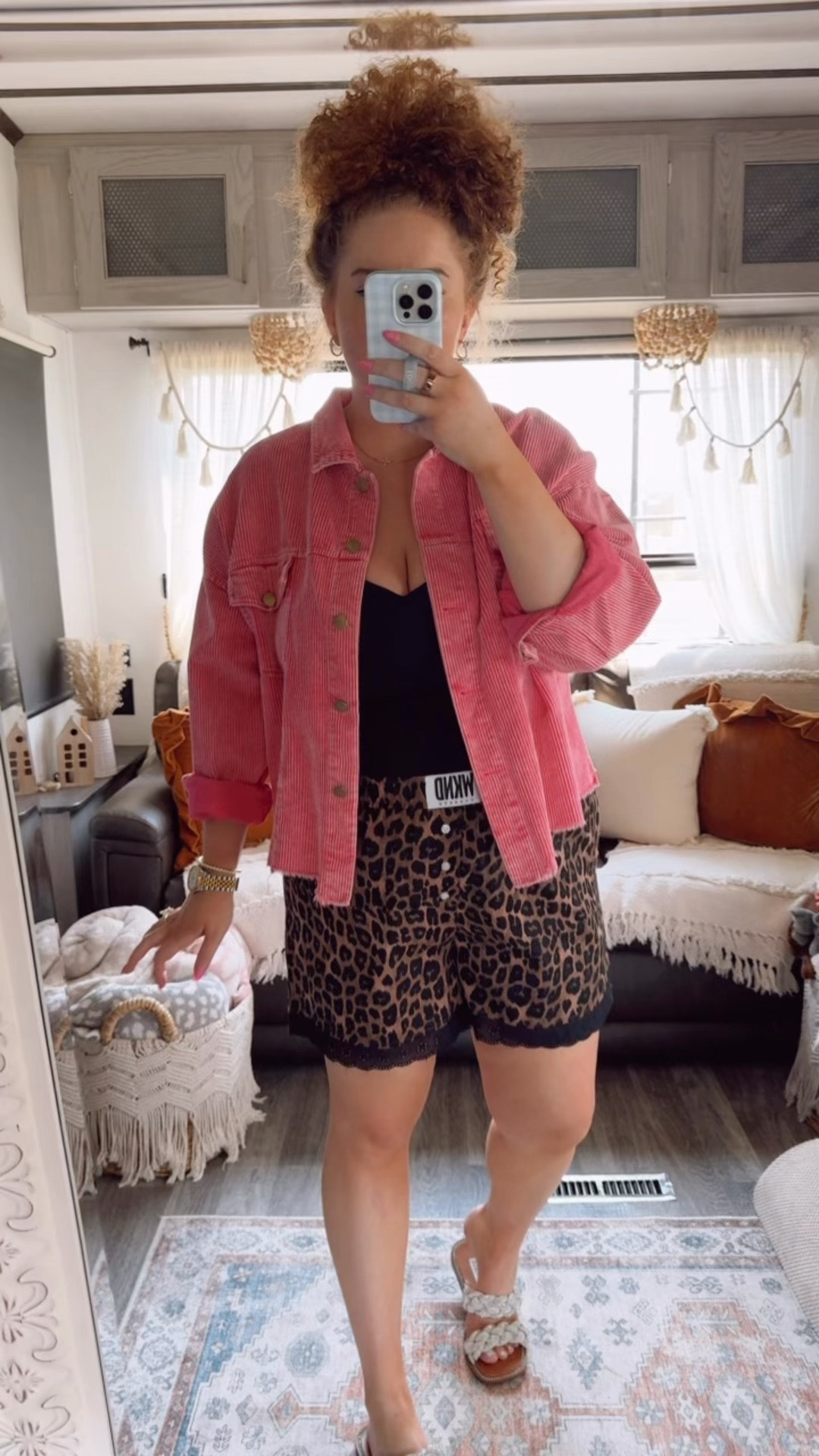 One thing about me, I love mixing casual pieces with a little glam. ✨🐆 Leopard print, a pop of pink, and sparkly sandals make this one of my favorite summer dinner looks.💖✨ Amazon Fashion | Pink Distressed Jacket | Built-In Bra Tank | Black Tank Top | Supportive Tank Top | WKND Chasers | Leopard Boxer Shorts | Silky Boxer Shorts | Boxer Shorts Trend | Summer Dinner Outfit | Casual Chic | Elevated Casual | Bling Sandals | Rhinestone Sandals | Statement Jacket | Date Night Outfit | Vacation Dinner Outfit | Summer Fashion | Trendy Outfit | Comfortable Style | Amazon Finds | LTK Fashion | Outfit Inspiration | Dopamine Dressing 🩷🐆✨

#LTKdayinmylife #LTKootd #LTKgrwm
