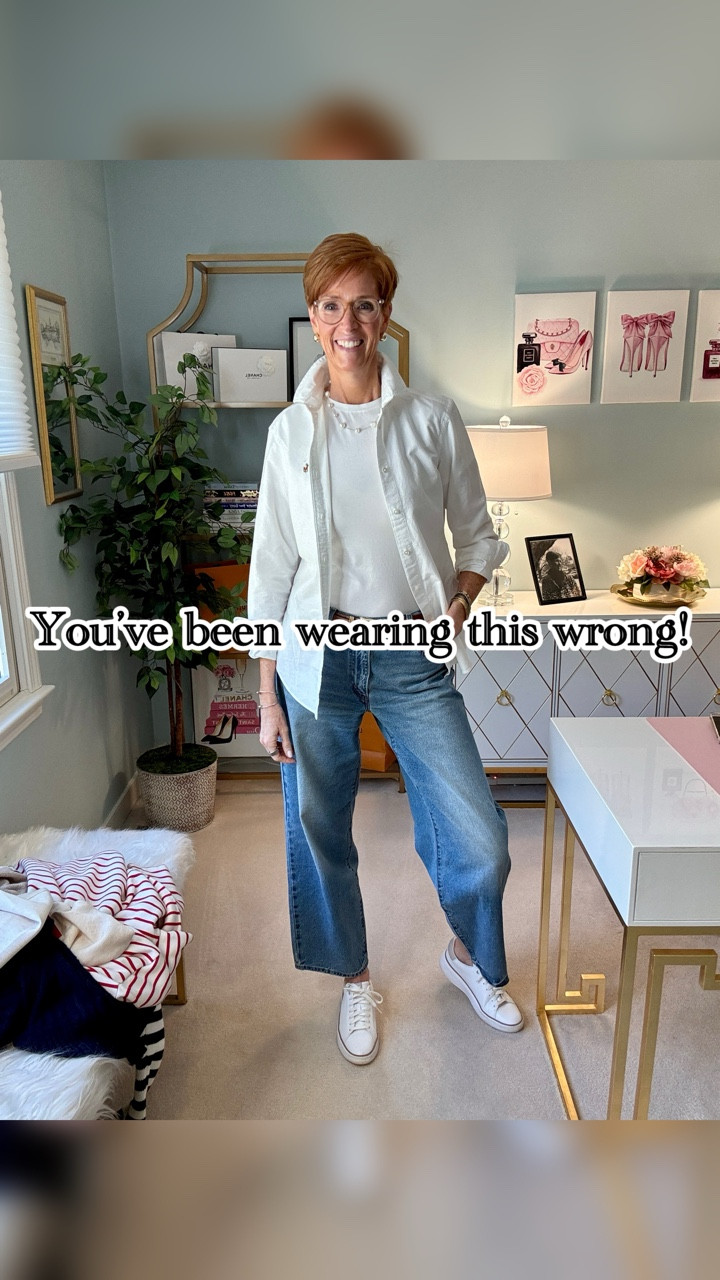 There’s something no one tells you about button downs…
They’re not just shirts, they’re styling tools.
Wearing one open over a simple tee instantly adds shape, movement, and that “finished” look without trying harder or buying anything new.
This is one of those small shifts that completely changes how your outfit feels, especially if you’ve ever looked in the mirror and thought something was missing.

Want the links? Like, Follow & Comment SHOP and I’ll send links right to your DM.

Today’s outfit:�A simple tee + open button down + relaxed straight leg denim + clean sneakers�And suddenly it feels intentional.

If you’re over 40 and want outfits to feel effortless but still pulled together… this is one of the easiest tricks to start using immediately.

Save this so you remember it next time you’re getting dressed.

And tell me — are you team buttoned or open?

#over40style #everydayoutfits #casualstyle #womenover40 #classicstyle

#LTKootd #LTKOver40 #LTKTall