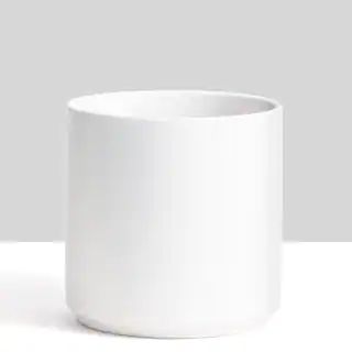 12 in. White Ceramic Indoor Planter (7 in. to 12 in.) | The Home Depot