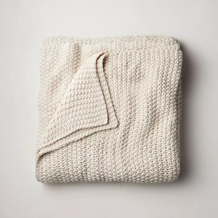 King Chunky Knit Bed Blanket Clay - Casaluna&#8482; | Target