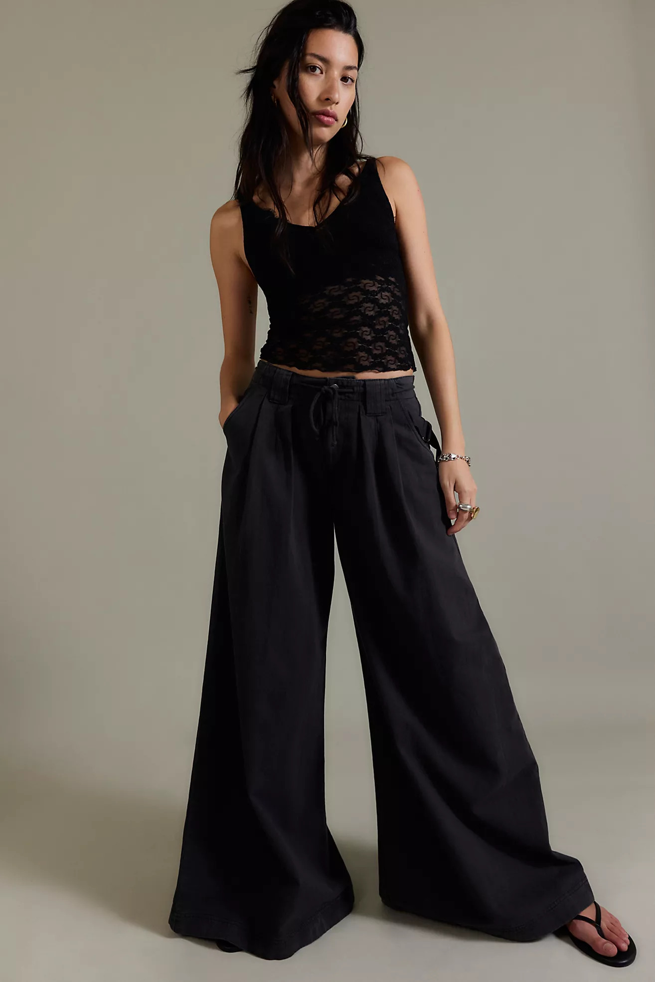 Julien Wide-Leg Chino Trousers | Free People (Global - UK&FR Excluded)