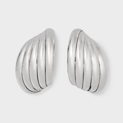5 Row Open Hoop Earrings - A New Day™ Silver | Target