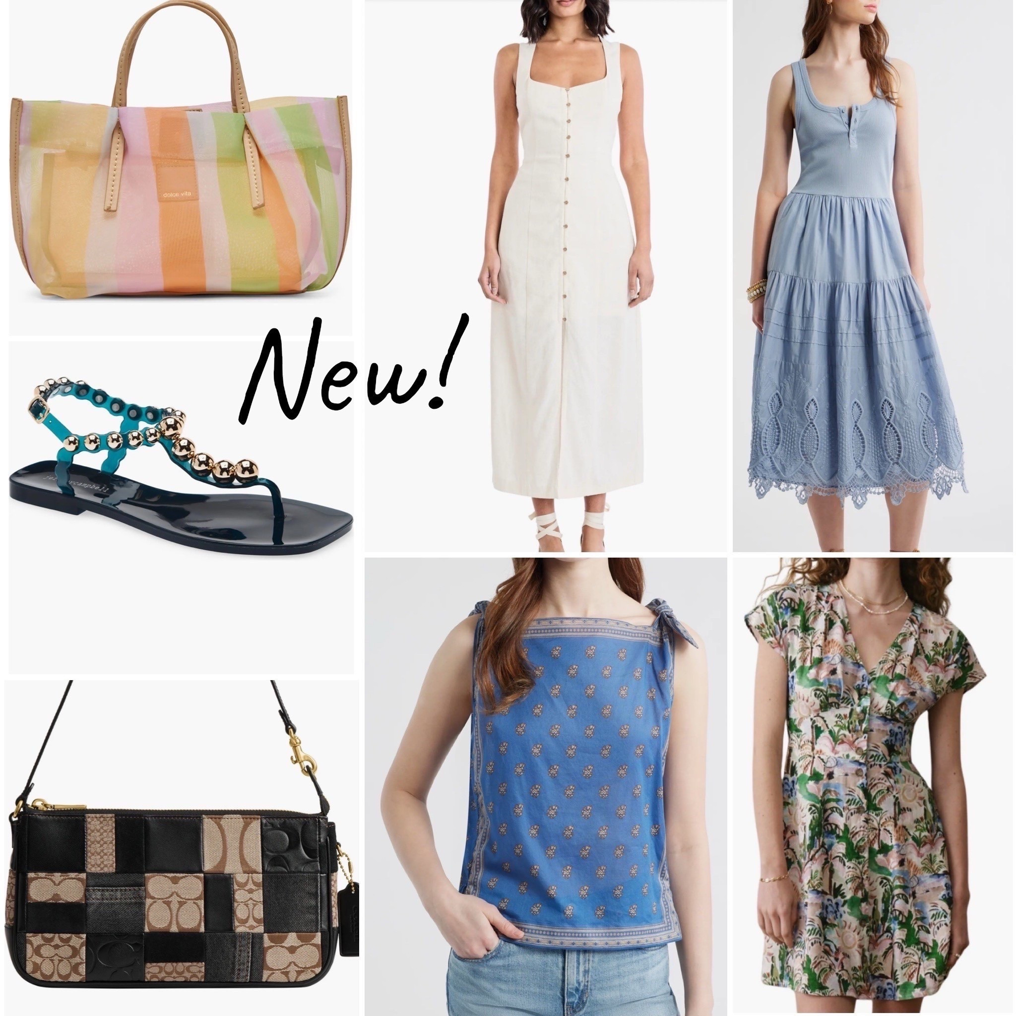 Spring arrivals! Spring dresses, spring bags jelly sandals, white dress 

#LTKSeasonal