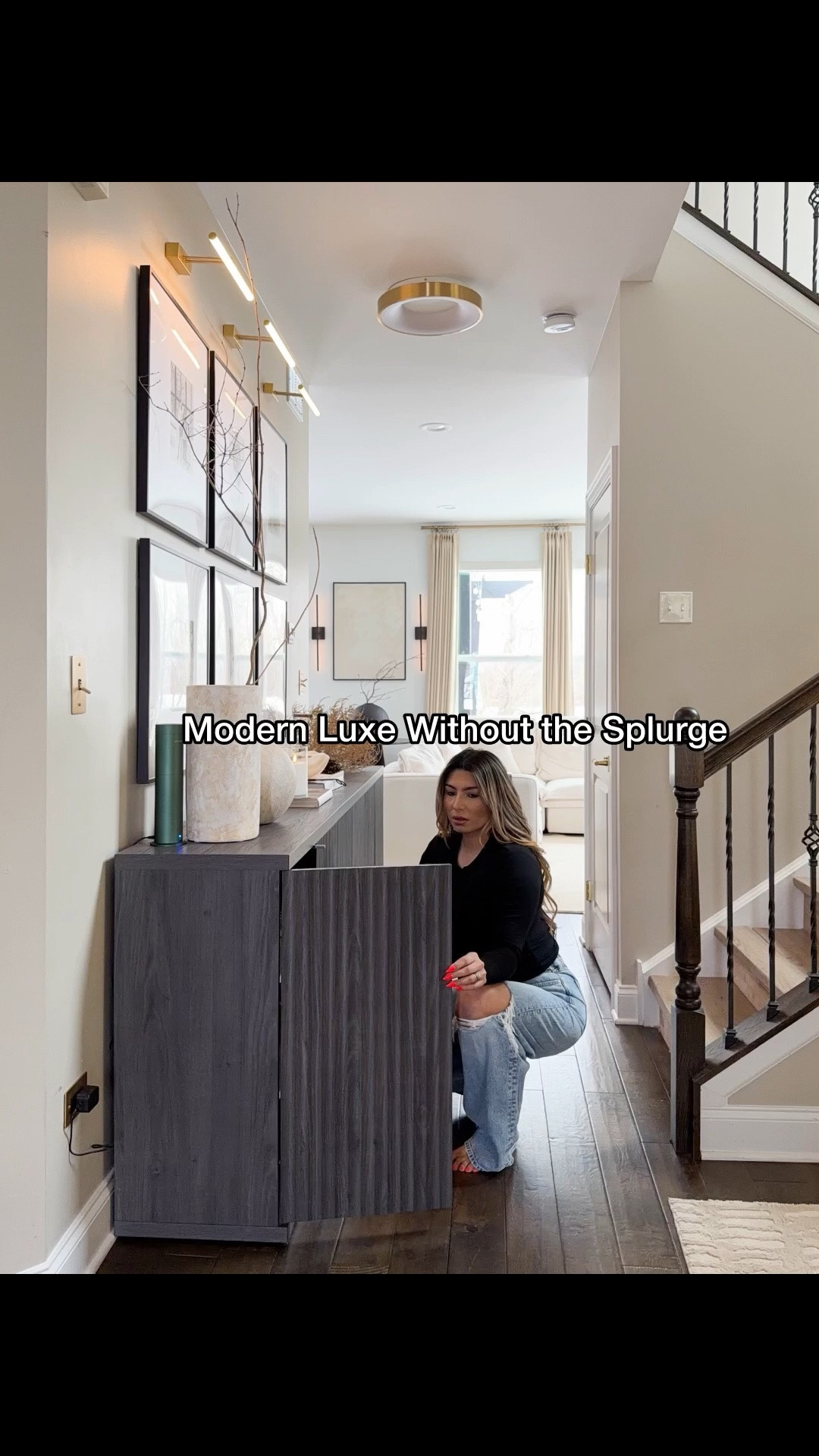 designer inspired ribbed cabinets

#LTKHome