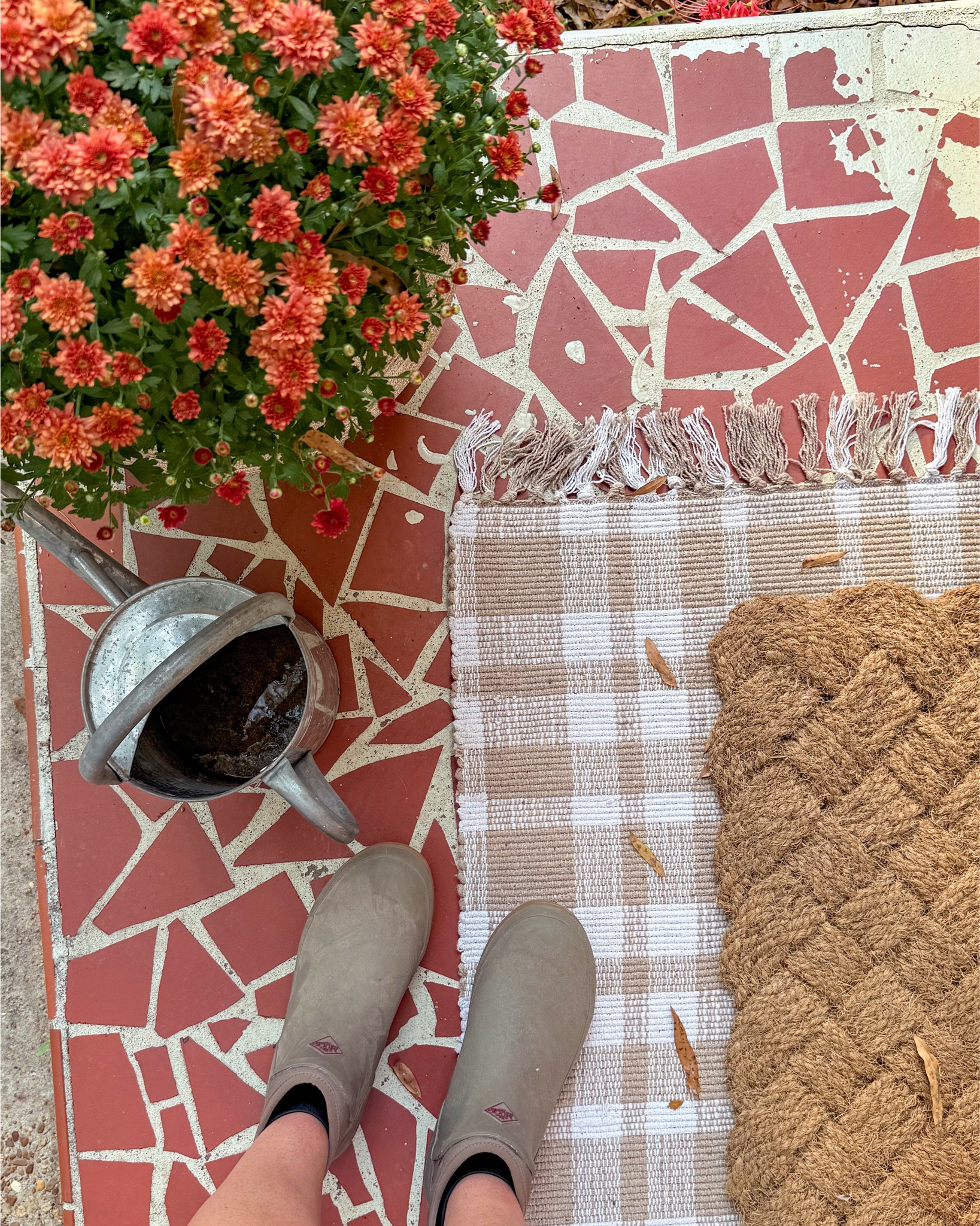 Outdoor rug and new muck boots! Fall patio | autumn | boots | gardening 

#LTKFallSale #LTKHome #LTKShoeCrush