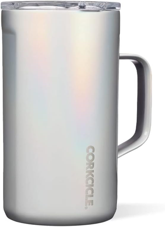 Corkcicle Coffee Mug - Triple-Insulated Stainless Steel Cup with Handle, 22 oz, Prismatic | Amazon (US)