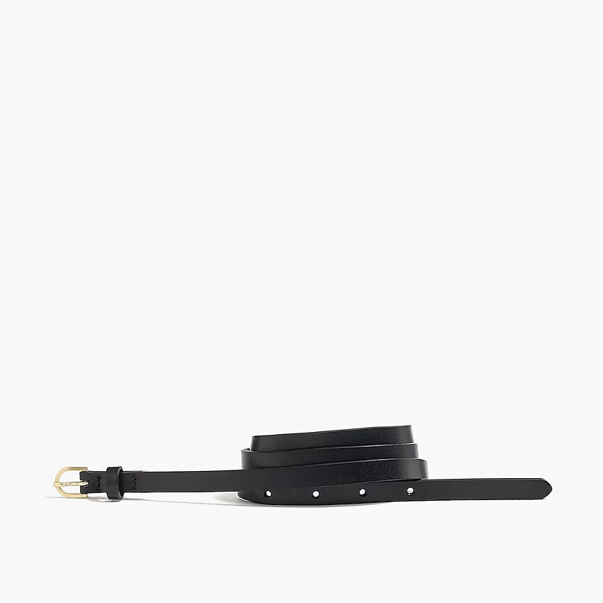 Leather skinny belt | J.Crew Factory