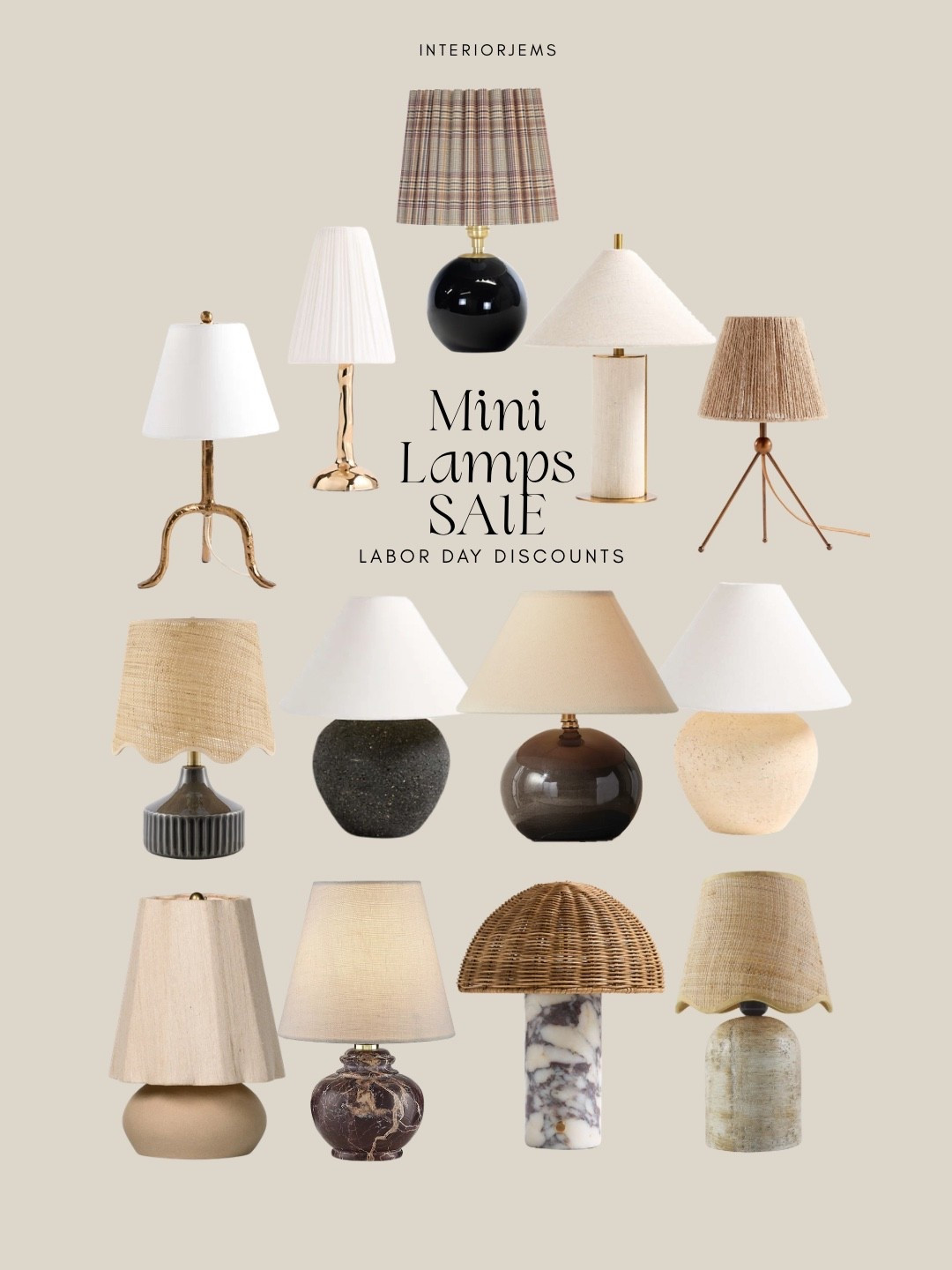 Tiny lamps on sale, portable or plug-in, lamps, marble lamp, black lamp, natural lamp, wicker lamp, vintage style, Lumo, and Georgia Wayfair ￼

#LTKHome #LTKSaleAlert