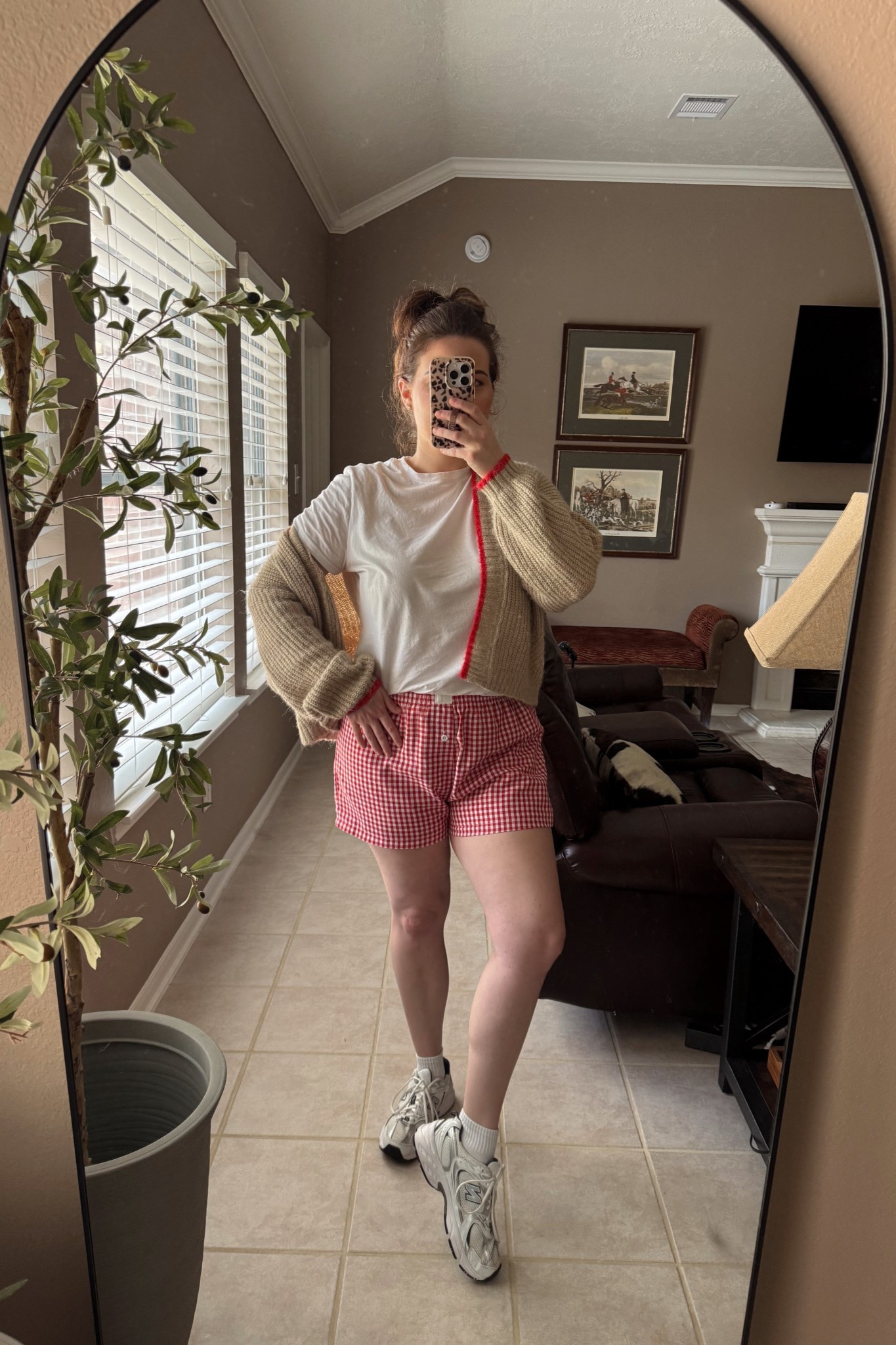 ✨ Cozy casual done right ✨
Linking my neutral cardigan, classic white tee, and gingham shorts for an easy everyday outfit that works for lounging at home or running errands. Paired with chunky sneakers for that effortless, sporty vibe 🤍

-Linked similar cardigans-
Transitioning summer clothes to fall
#LTKunder50 #LTKstyletip #LTKcasual #LTKootd #casualoutfitideas #springoutfitinspo #chunkysneakers sweater, sneakers 

#LTKShoeCrush #LTKTravel #LTKStyleTip