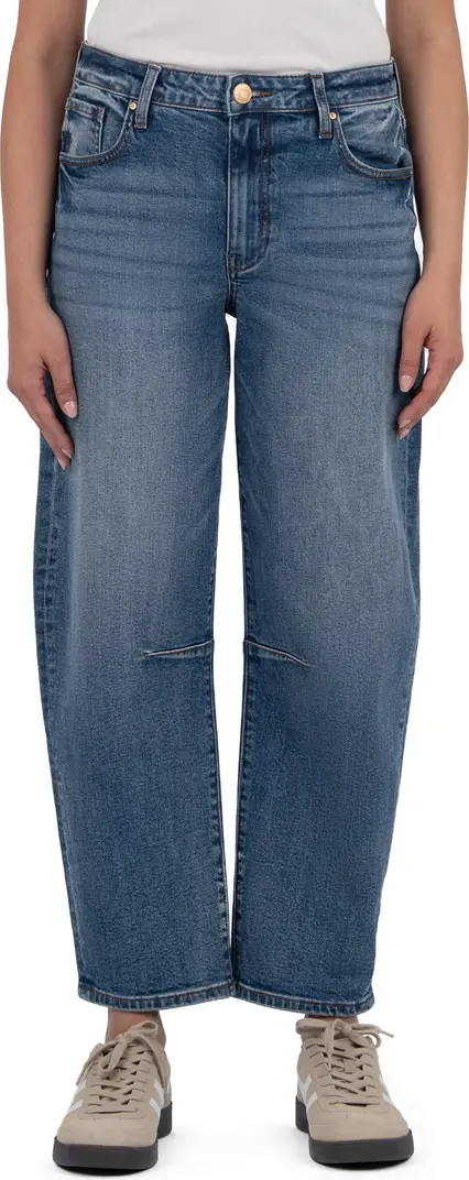 Ashley High Waist Slouchy Barrel Leg Jeans | Nordstrom