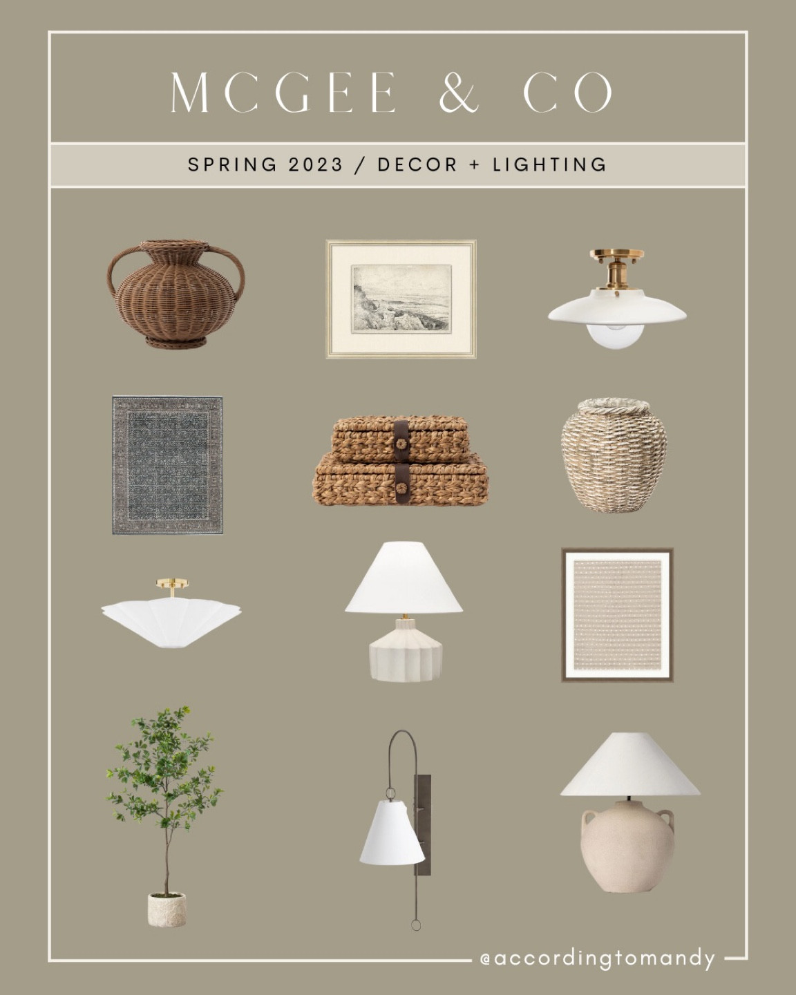 McGee and co / spring collection / decor, lighting, rugs 

#LTKFind #LTKSeasonal #LTKhome