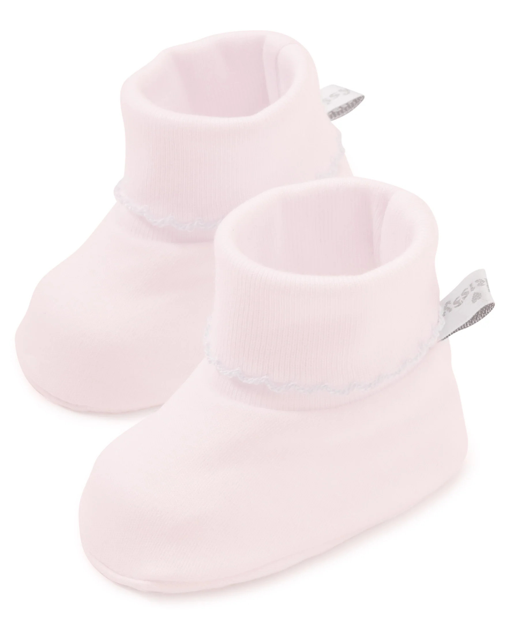 Pink/White Kissy Basics Booties | Kissy Kissy