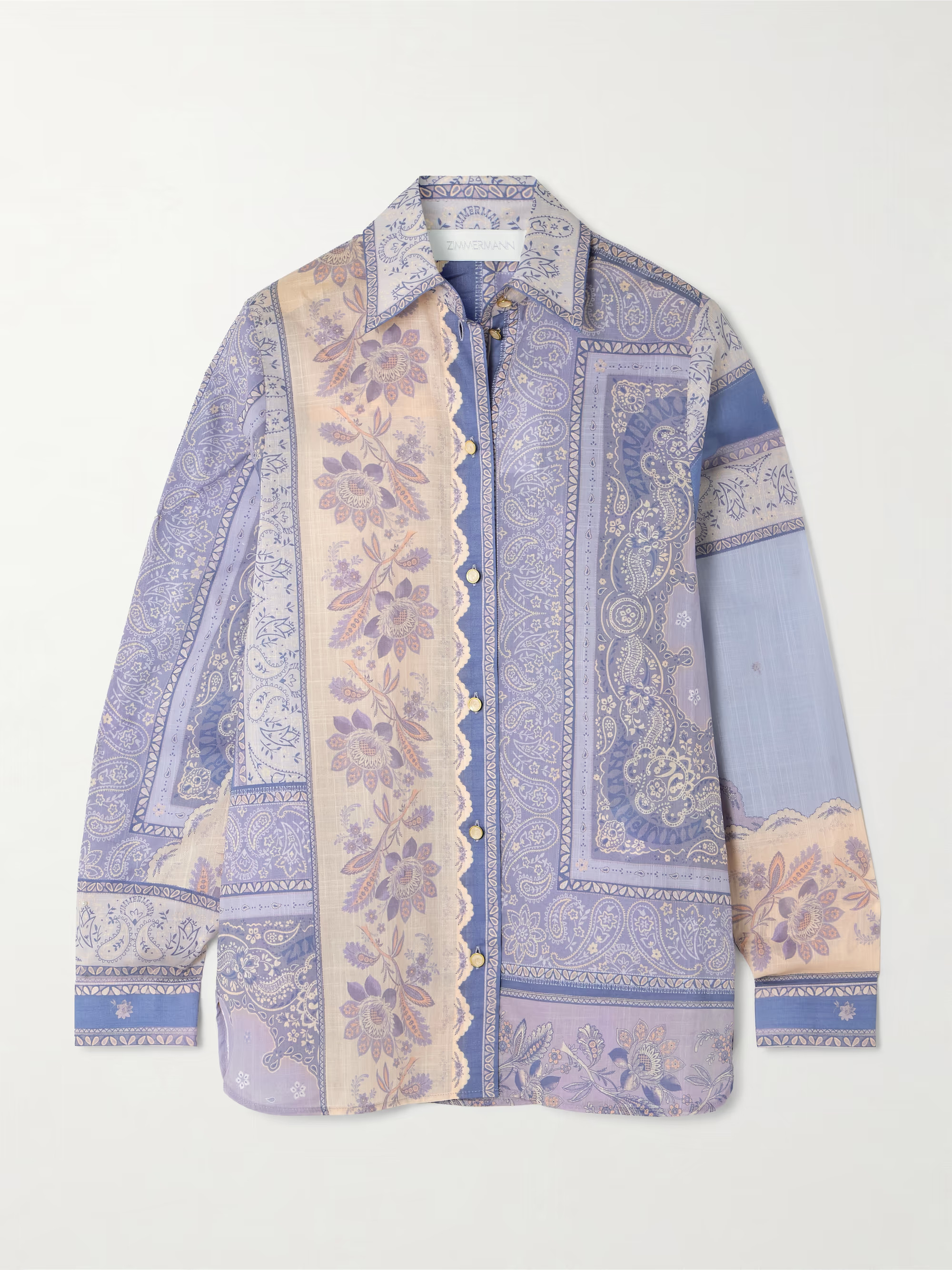 Lucky bandana-print cotton-voile shirt | NET-A-PORTER (US)