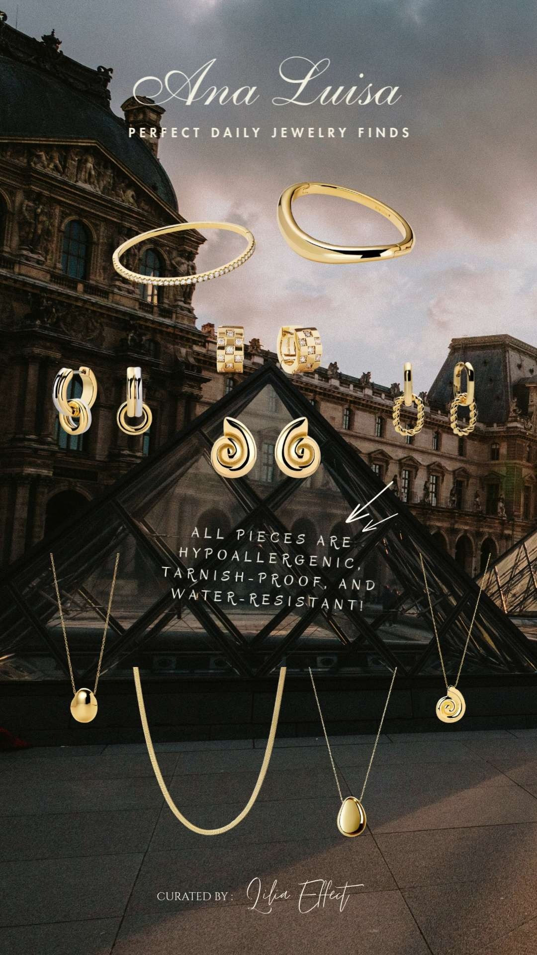 Ana Luisa — perfect daily jewelry finds ✨

All pieces are hypoallergenic, tarnish-proof, and water-resistant—simple, timeless staples you can wear every day without overthinking. 🤍
 

 #LTKSaleAlert