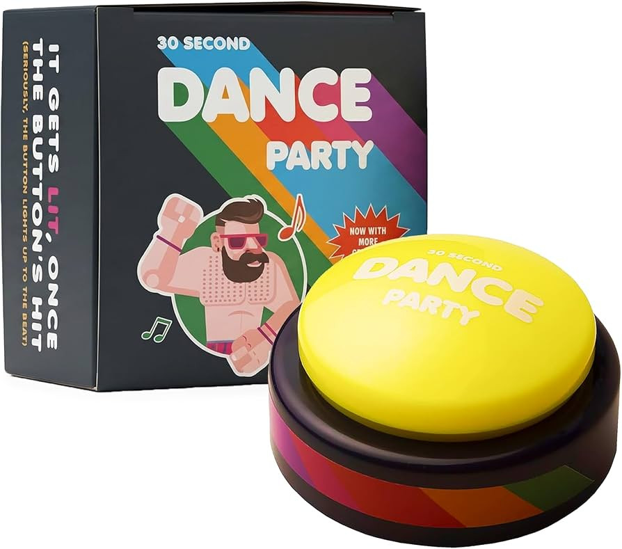 30 Second Dance Party - The Buttons | Dance Party Button with Music | Gag Gifts | Office Toys (Pa... | Amazon (CA)