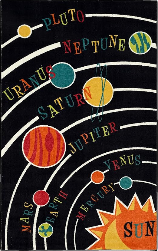 Mohawk Home Playroom Kids ,Solar System Black (7'6" 10') | Amazon (US)