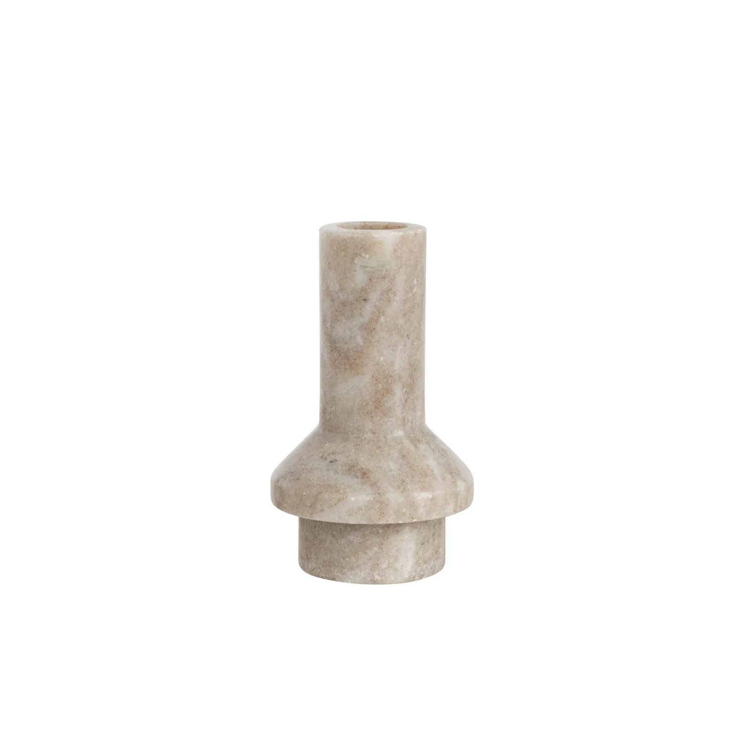 Bloomingville Marble Taper Candle Holder, Beige | Walmart (US)