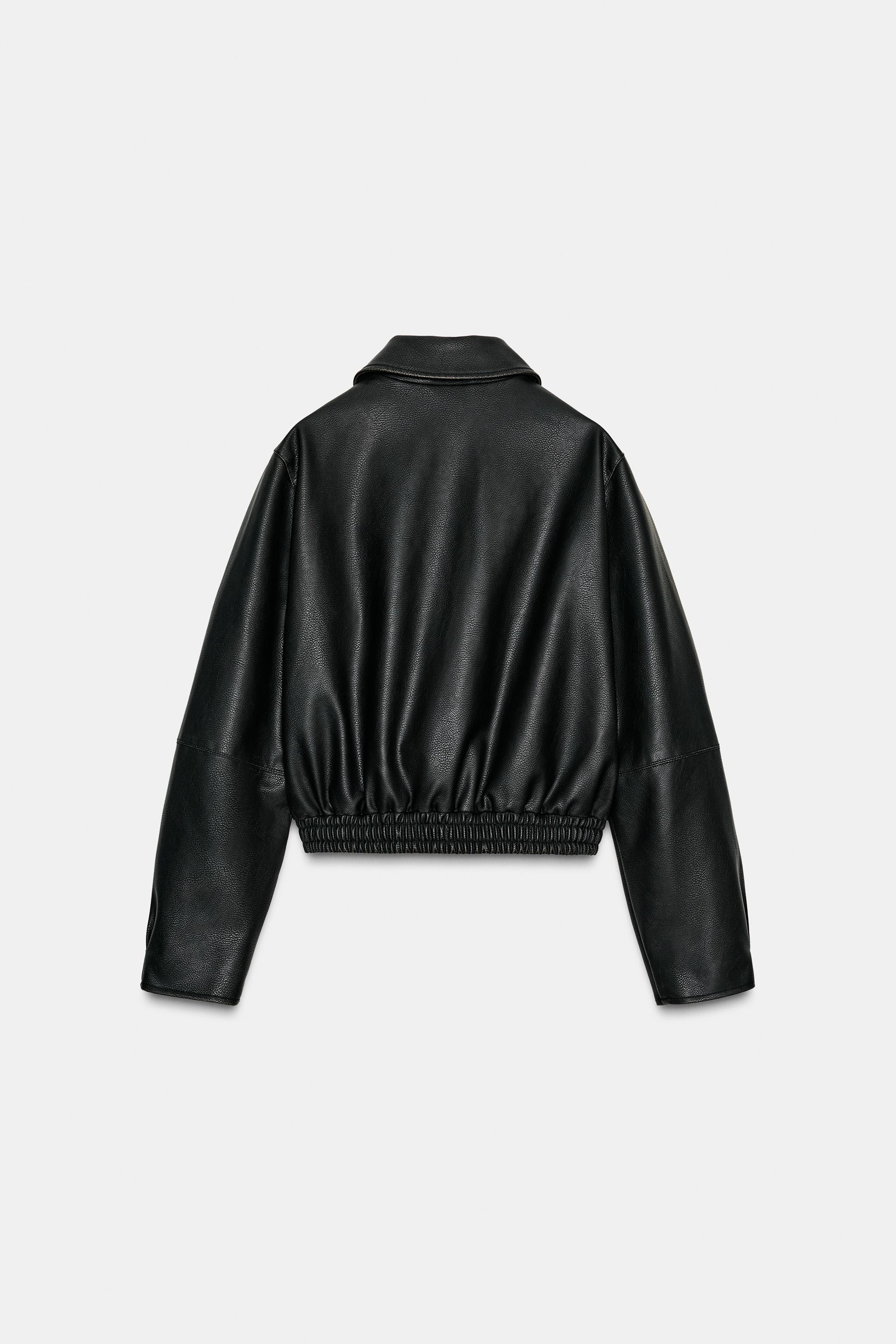 FAUX LEATHER JACKET49.99 GBPBlack | 6318/287/800Put it in your basketSelect a sizeChoose a sizeXS... | Zara UK