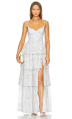 V. Chapman Caterina Gown in Victorian Blue Roses from Revolve.com | Revolve Clothing (Global)
