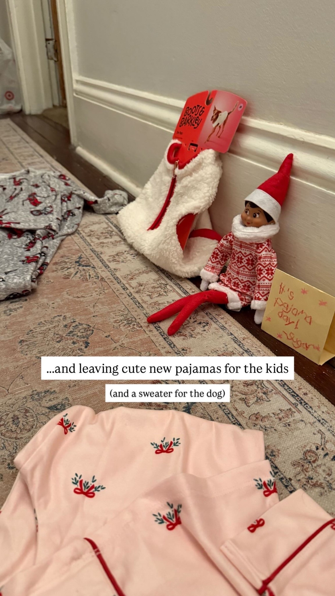 our elf left some cute new pajamas for the kids (and a sweater for the dog)

#LTKGiftGuide #LTKHoliday #LTKKids
